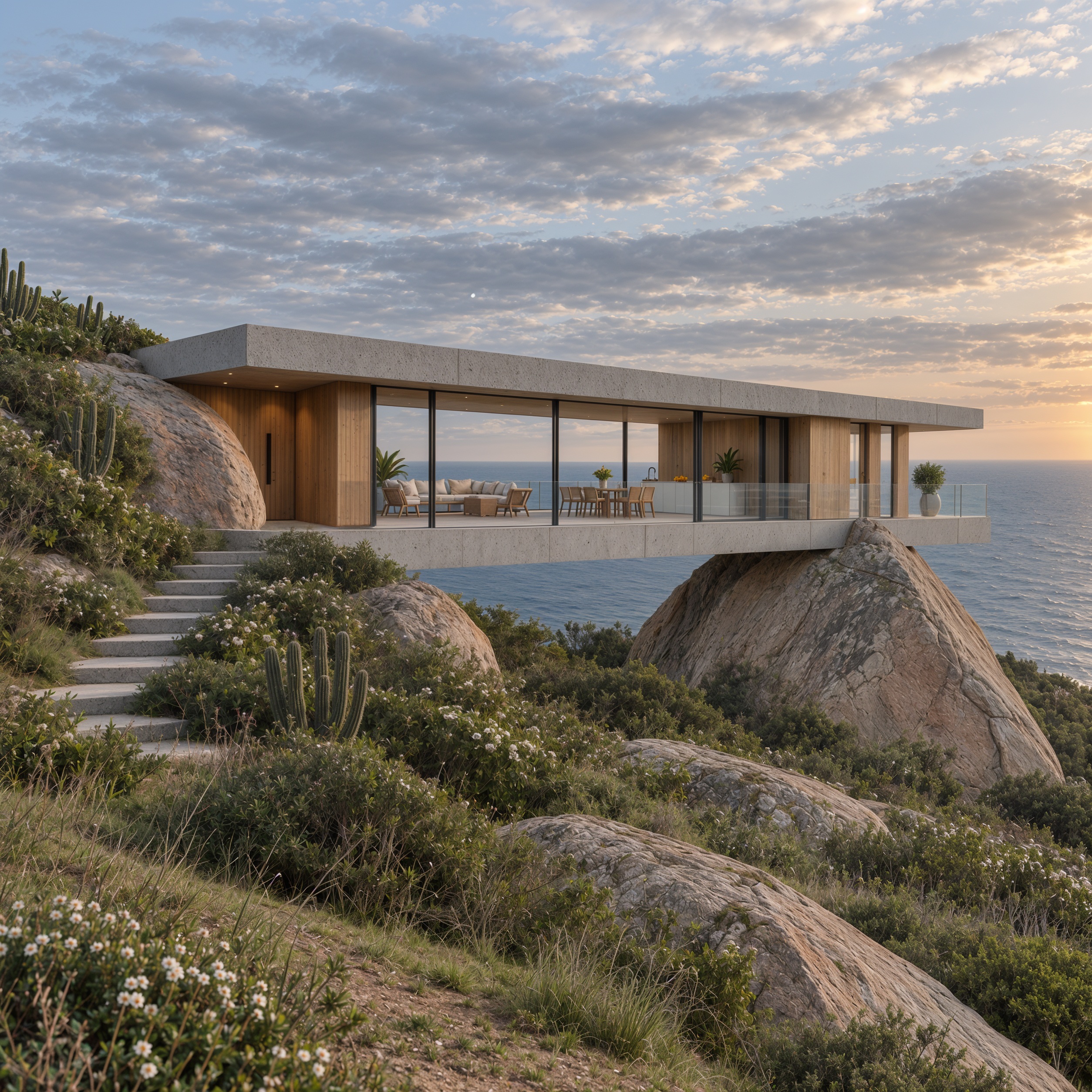 Casa sobre Rocas · Proyecto y visualizaciones